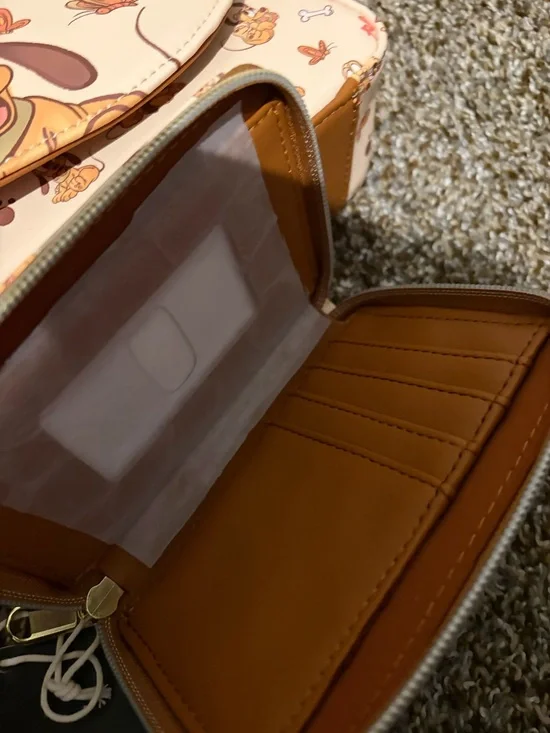 Disney Baby Pluto Loungefly Mini Crossbody & Wallet - Picture 8 of 8